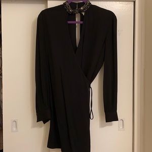 Haute Hippie Silk blend wrap dress